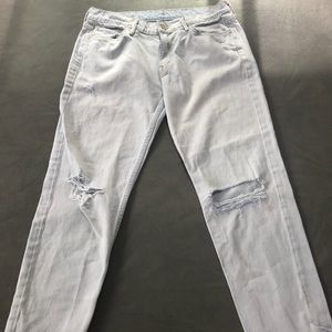 MOTHER Jeans The Dropout Fray Get Blondie 29